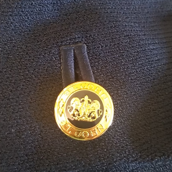 St. John Knit Navy Blue Short Sleeves Jacket SZ 6. - Picture 7 of 7